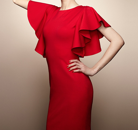 Scarlet Ruffle Cascade