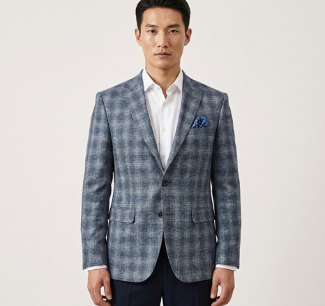 Slate Grid Blazer