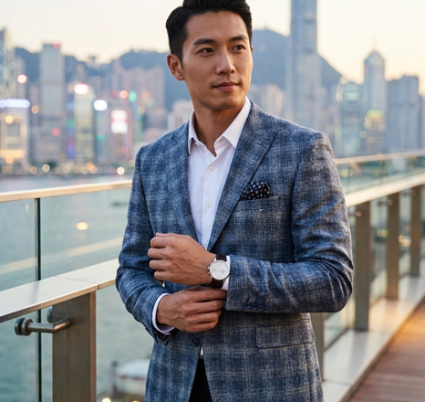 Slate Grid Blazer
